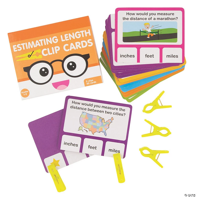 Best Sale π Estimating Length Clip Cards π - Image 2