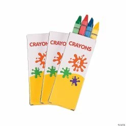 Deals 😉 4-Color Crayons - 12 Boxes 🌟