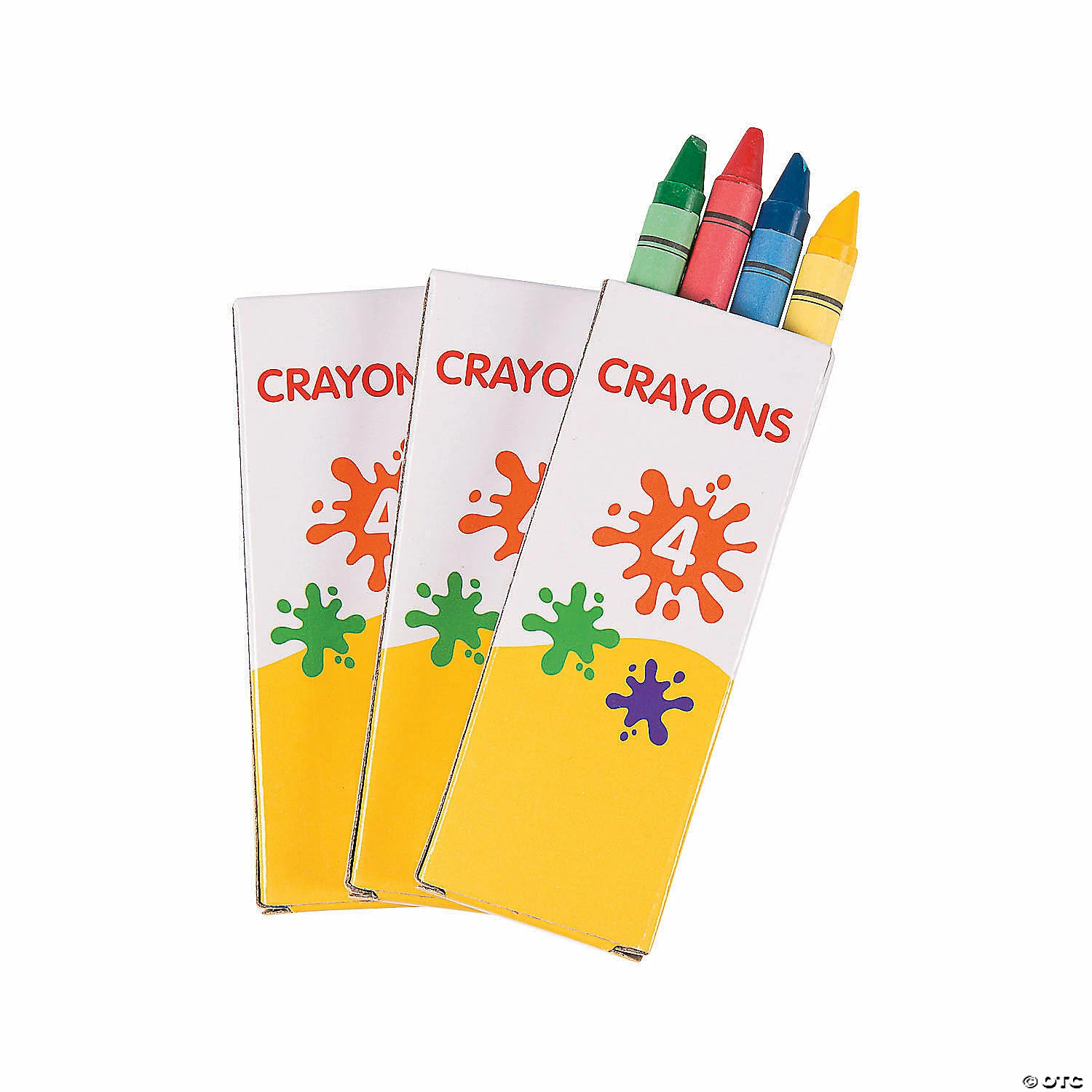 Deals ๐ 4-Color Crayons - 12 Boxes ๐