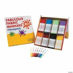 Wholesale 💯 8-Color Fabulous Fabric Marker Pack - 80 Pc. 👏