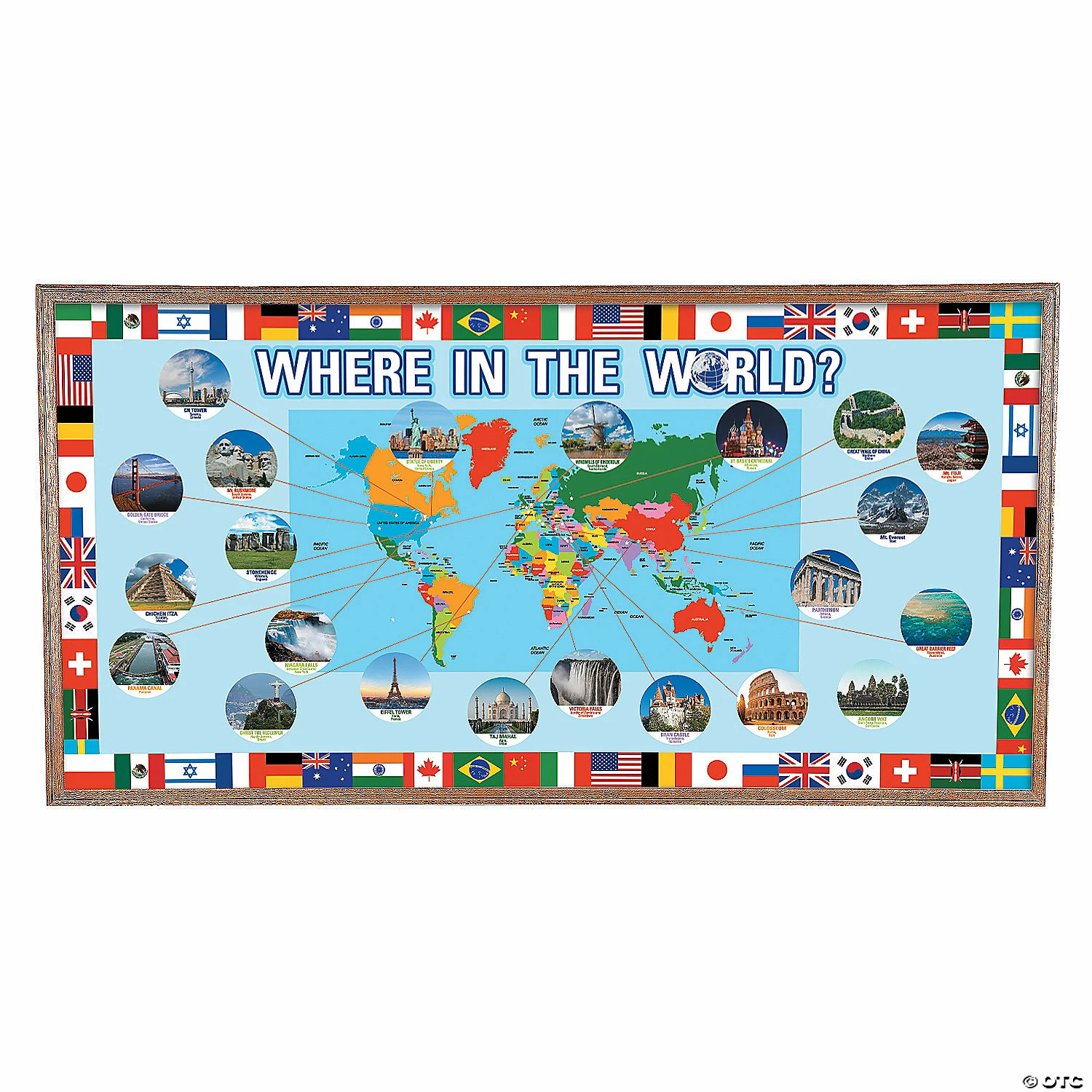 Brand new 🔔 Around the World Bulletin Board Set - 63 Pc. 🔥 3 Brand new 🔔 Around the World Bulletin Board Set - 63 Pc. 🔥