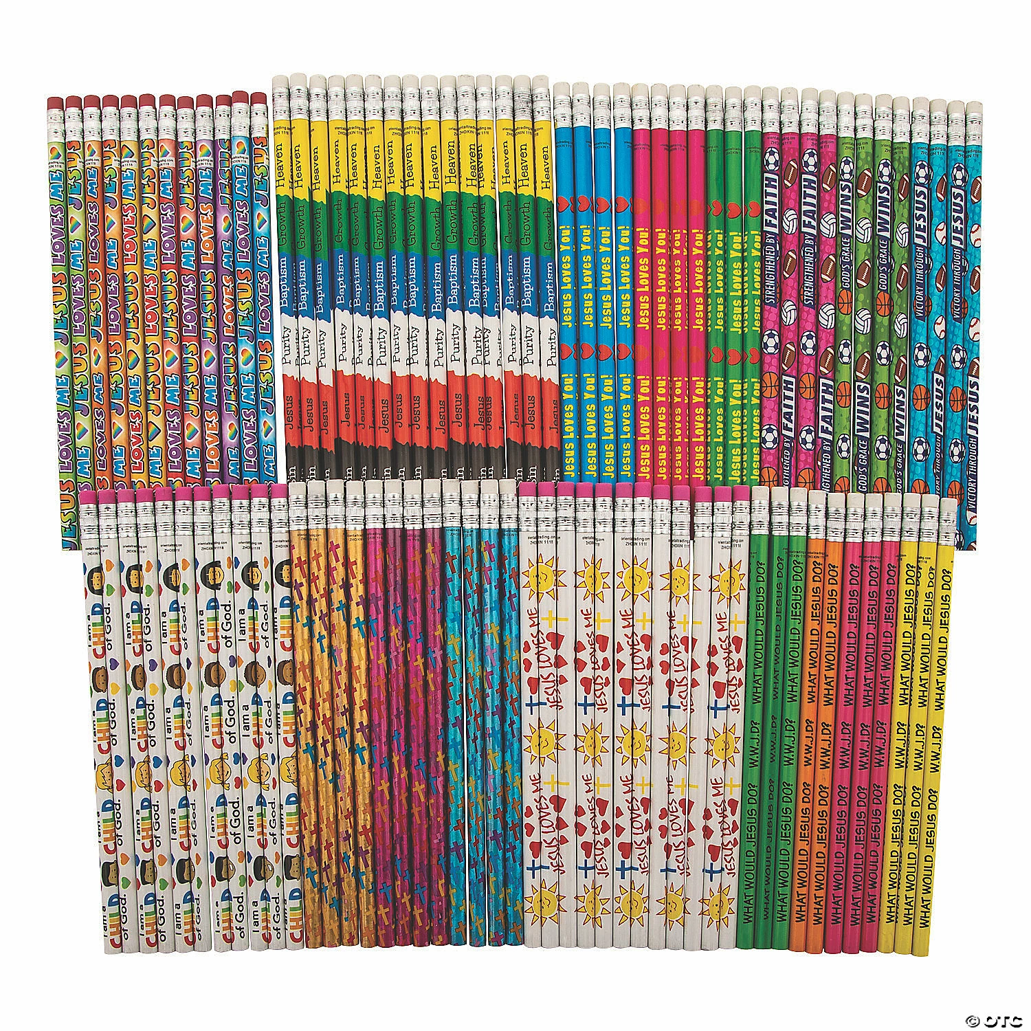 Deals 👍 Bulk Religious Pencil Assortment - 100 Pc. 🎉
