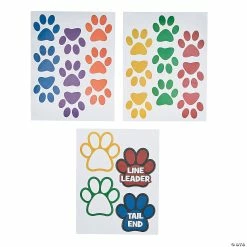 Deals 🔥 Classroom Paw-Shaped Floor Decals - 22 Pc. 🎉