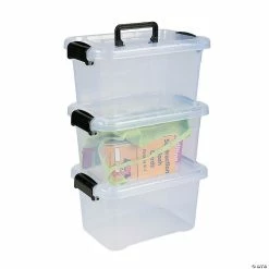 Cheapest 🔥 Clear Large Locking Storage Bins with Lids- 3 Pc. 🔔