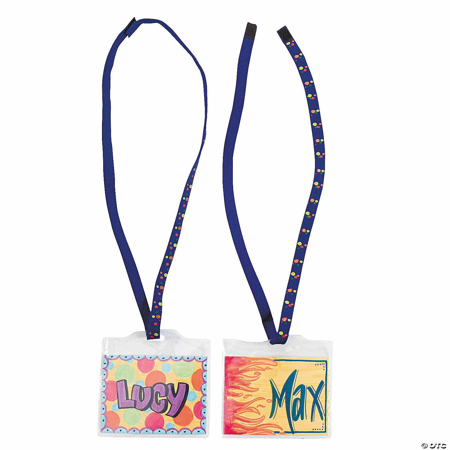 New ❤️ DIY Vinyl Super Safe Name Tags with Breakaway Cords - 48 Pc. 🤩