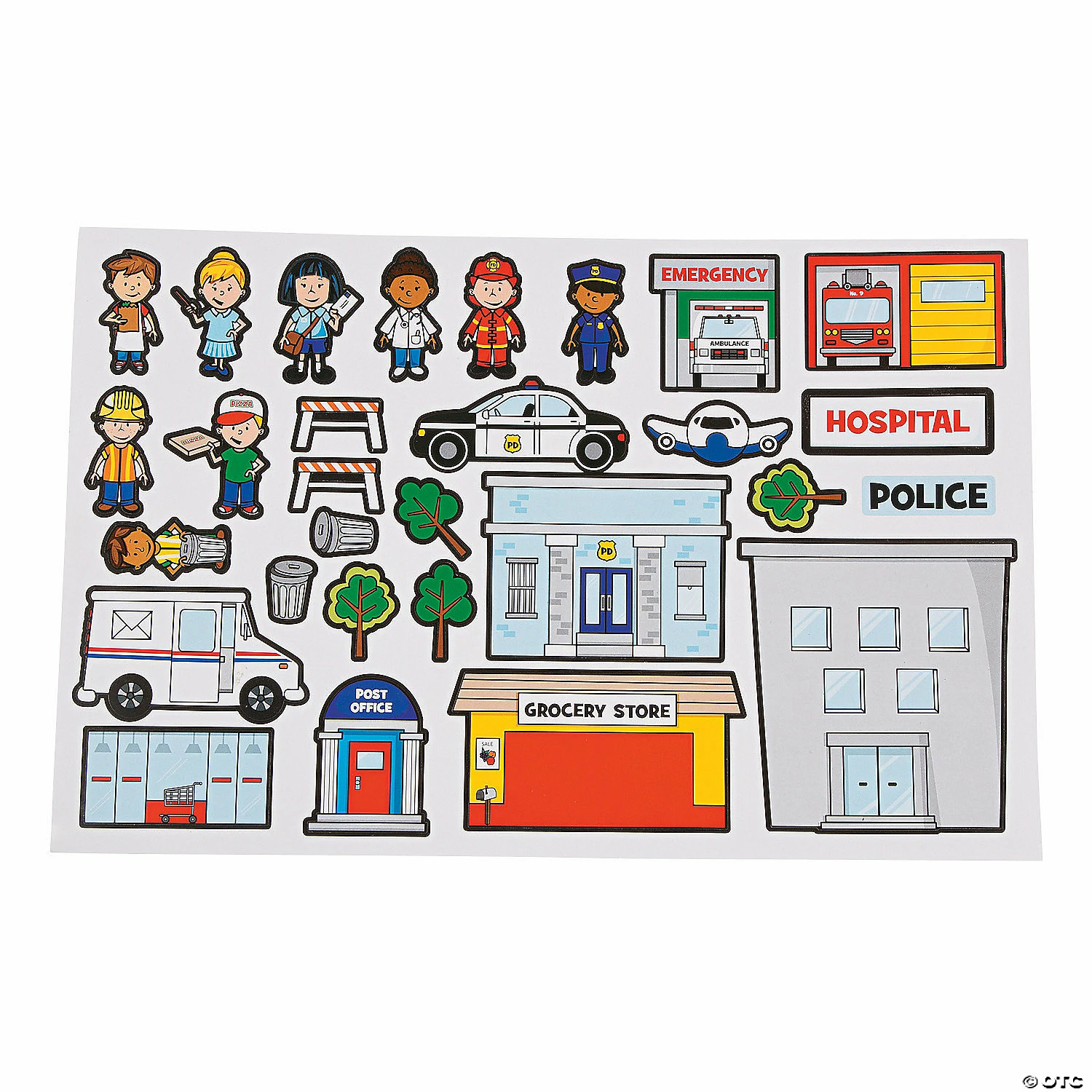 Top 10 π Giant Community Helpers Sticker Scenes - 12 Pc. β - Image 3