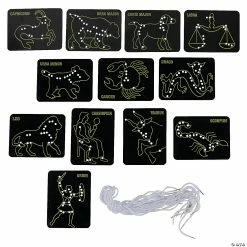 Coupon 😉 Glow-in-the-Dark Lacing Constellation Cards - 24 Pc. ✨