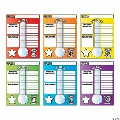Outlet 💯 Goal Thermometer Posters - 6 Pc. 😉