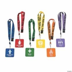 Deals ✔️ Hall Pass Breakaway Lanyards - 6 Pc. ⌛