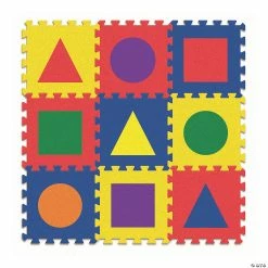 Hot Sale 🛒 Pacon Creativity Street® WonderFoam Carpet Tiles, Shapes, 12"x 12", 9 Pcs 😍