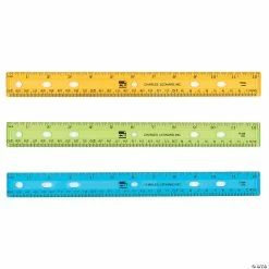Budget 🌟 Plastic 12" Ruler, Flat, Translucent Assorted Colors, Pack of 36 🧨